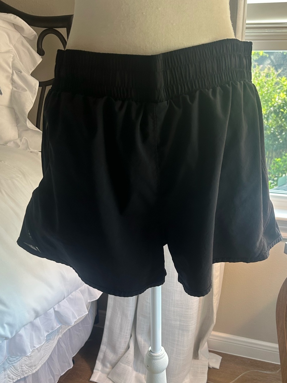 All in Motion Women's Black Elastic-Waist Shorts